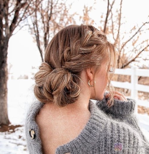 French Fishtail Braid Bun