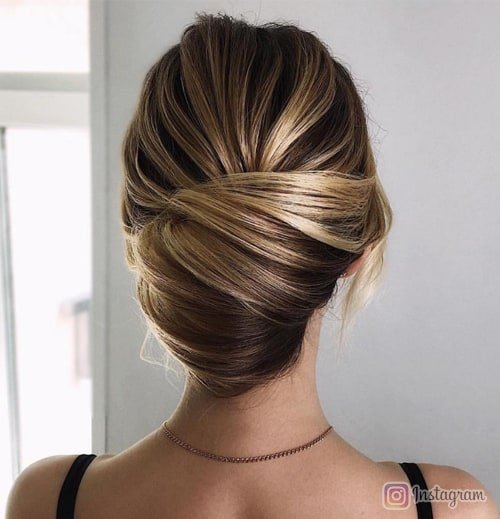 French Roll Updo