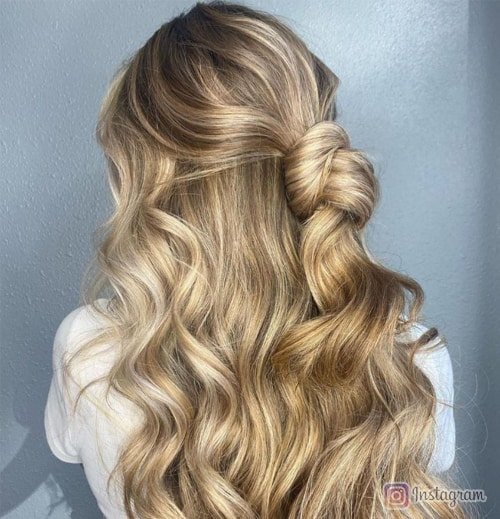 Knotted Half-Up Hairstyle