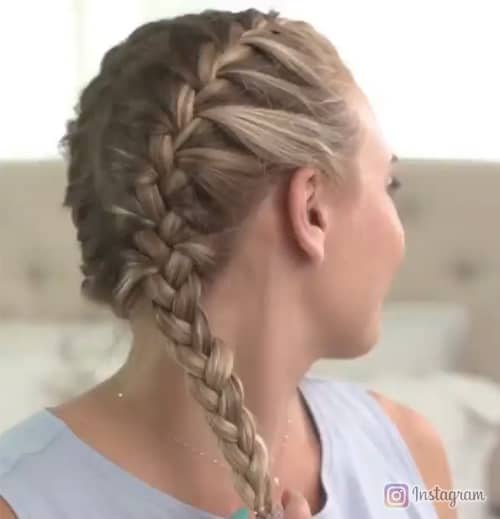 Side-Swept French Braid