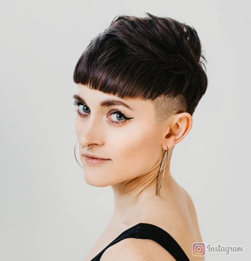 Tapered Pixie with Shaved Sides