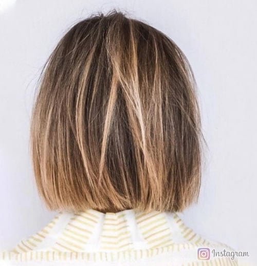 Textured Bob with Balayage