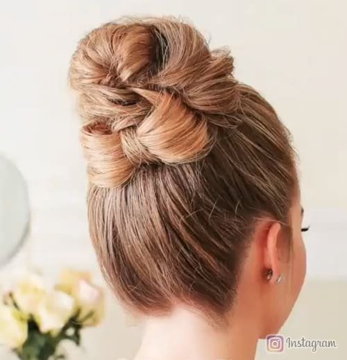 Textured High Bun