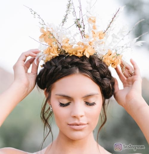 Feathered Crown Braid Ethereal Elegance with Feathery Grace