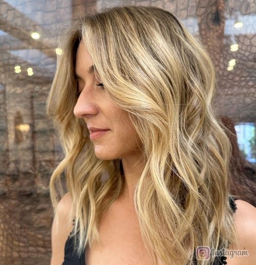 Sun-Kissed Gold hair color