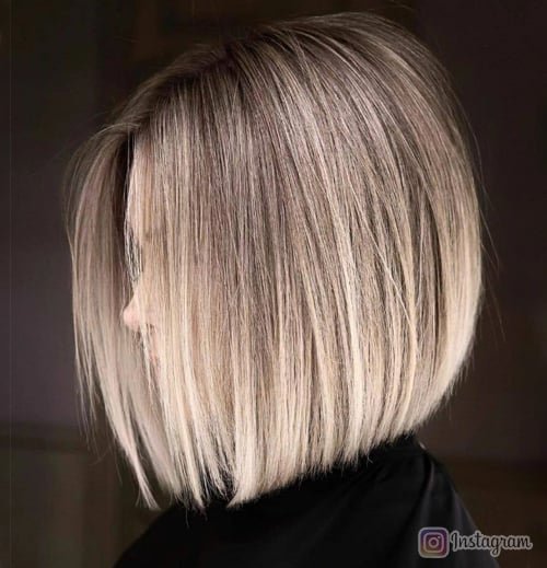 Short Blonde Bliss Classic Bob Cut