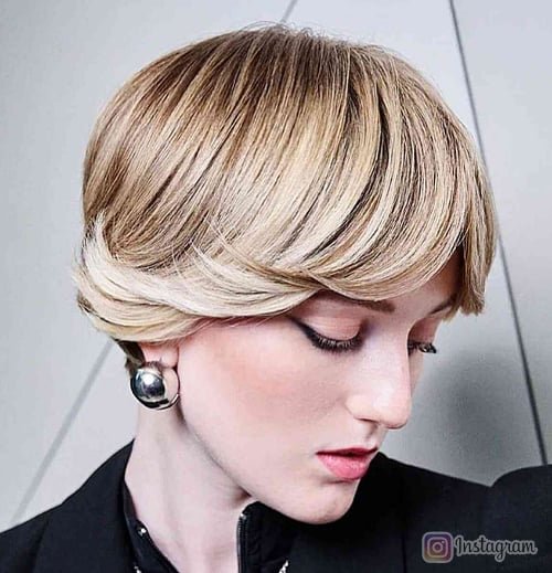 Feathered Grace Short Pixie Cut