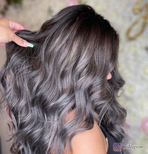 Smoky Gray Hair Color