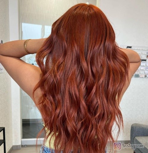 Rose Gold Elegance Hair Color