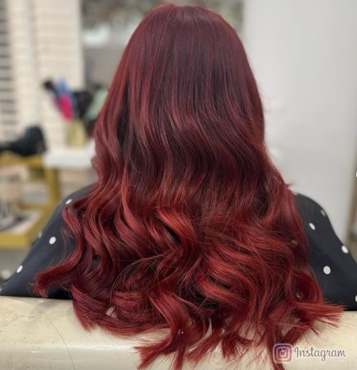 Rich Burgundy Hair Color