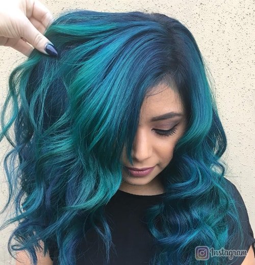 Mystic Teal Hair Color