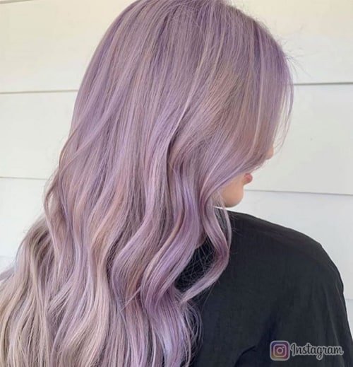 Smoky Lavender Hair Color