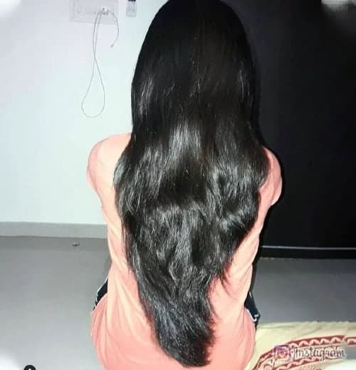 008-V Shape Thick Long Layered Hair