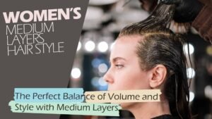 women medium layers haircut